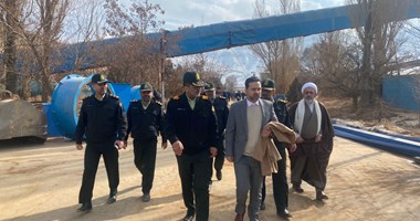 بازدید فرمانده فراجا ویژه شرق استان تهران از شرکت تامین ماسه ریخته گری 